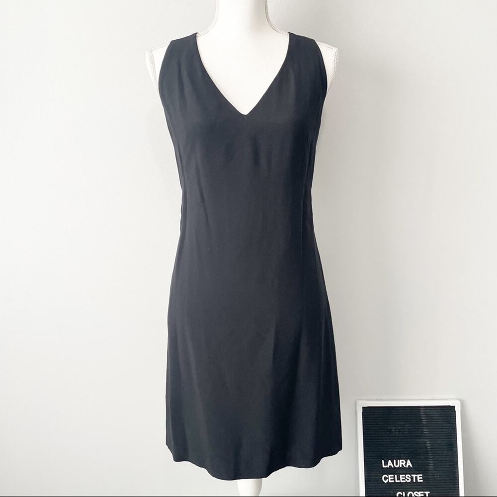 SantaCroce made in Italy black sheath dress cocktail party size 42 size 10